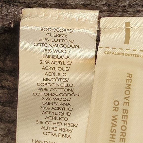 LOFT Dark Grey Women's Zip-Up Cable Knit Cardigan Sweater, Size L, NWOT - Picture 11 of 12